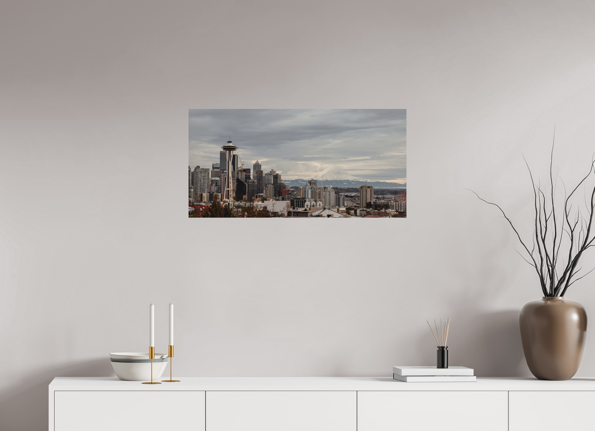 32 x 16″, No Frame - Matte Seattle's Landmarks