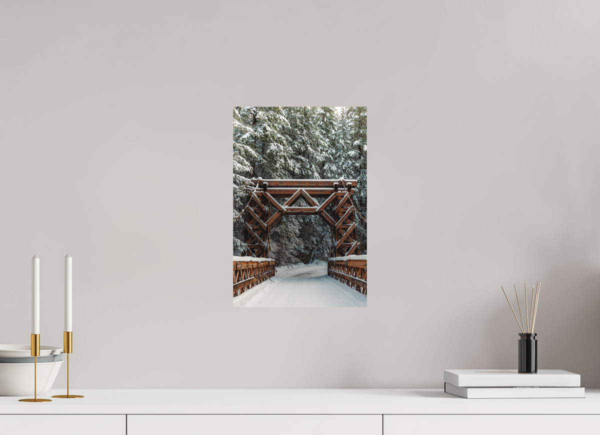 10 x 15″, No Frame - Matte Winter at Rainier