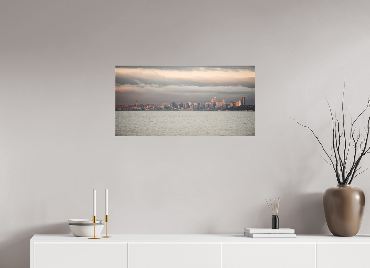 32 x 16″, Canvas Gloomy Seattle