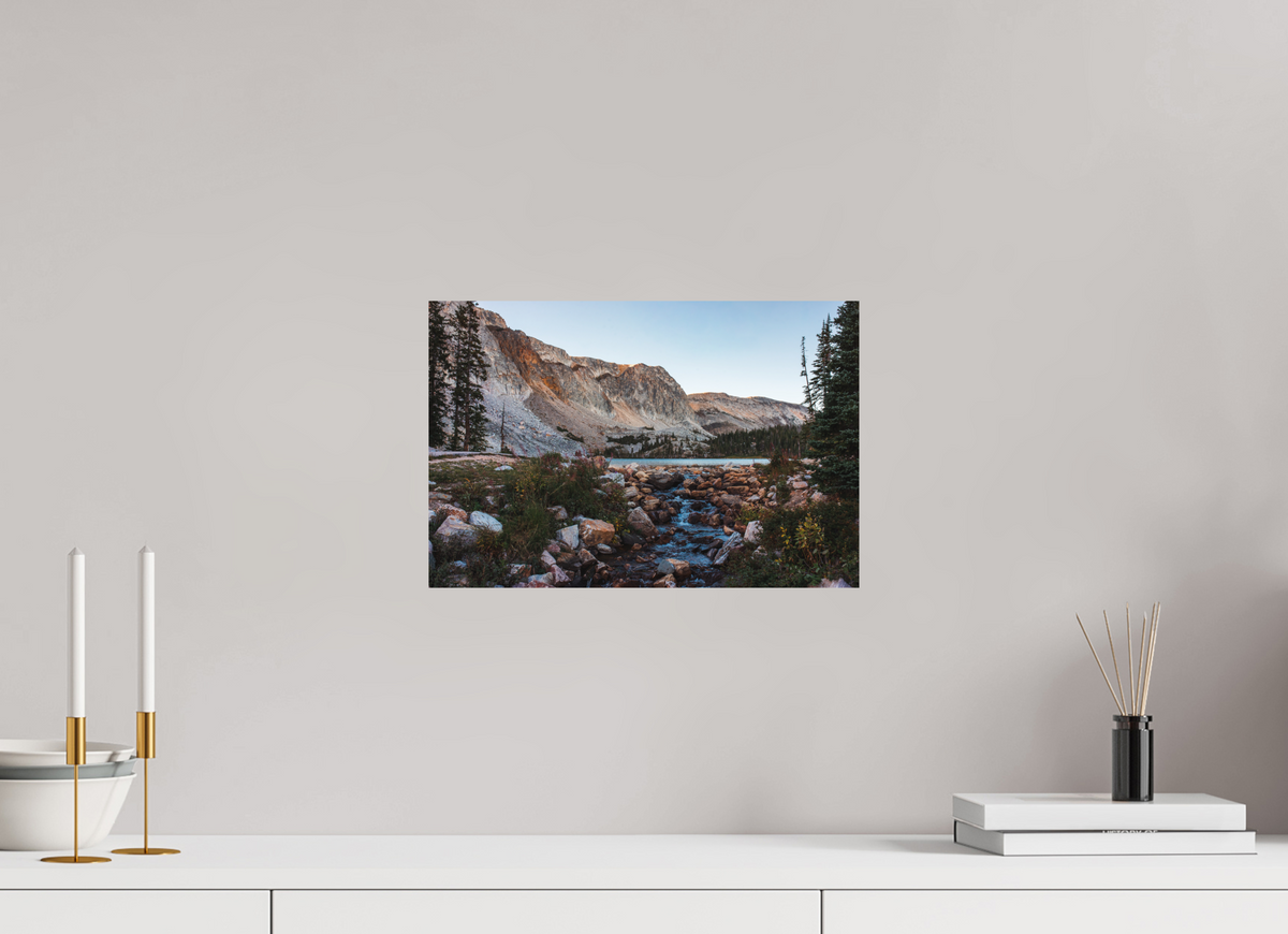 15 x 10″, No Frame - Matte Lake Marie, Snowy Range Mountains