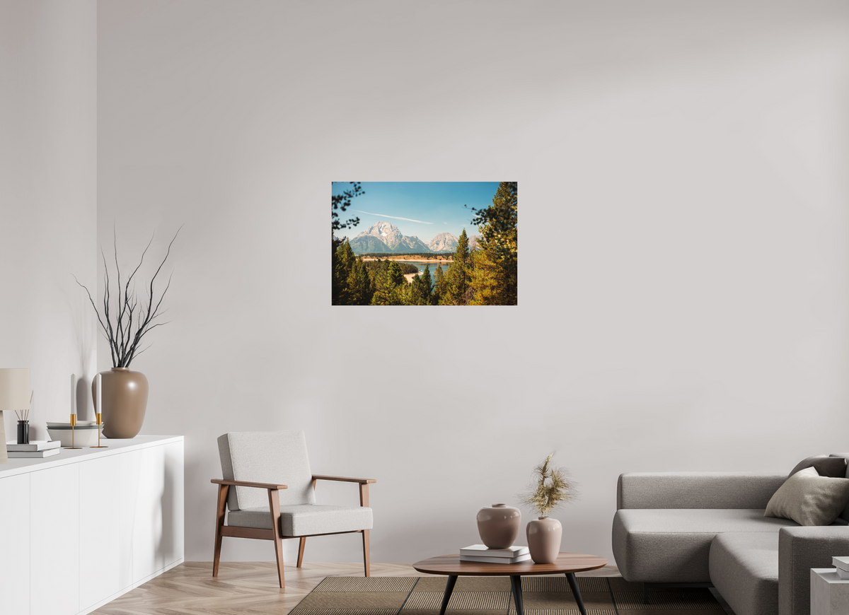 36 x 24″, No Frame - Matte The Grand Tetons from Signal Mountain