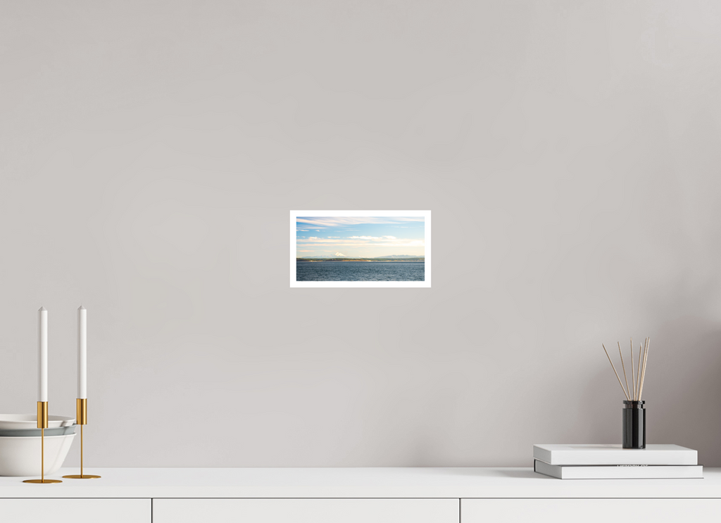 8 x 4″, No Frame - Matte - White Edge Mt Baker