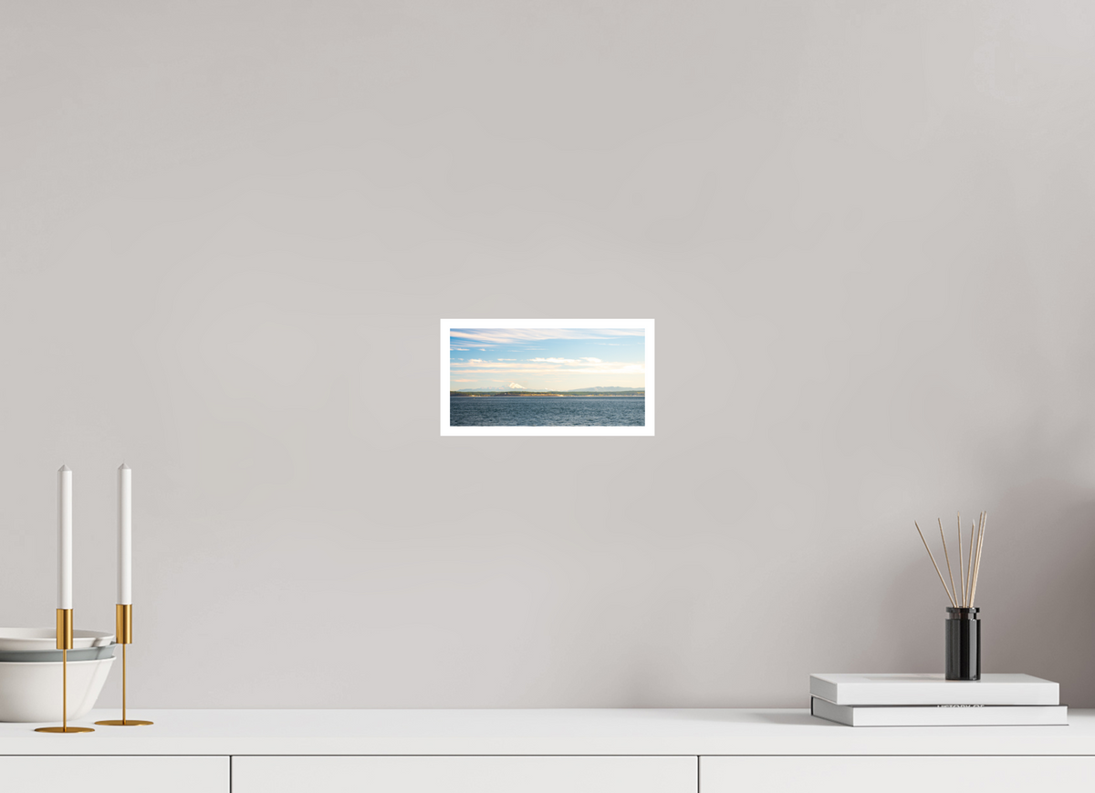 8 x 4″, No Frame - Matte - White Edge Mt Baker
