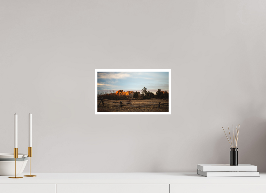 12 x 6.8″, No Frame - Matte - White Edge Vedauwoo Camp