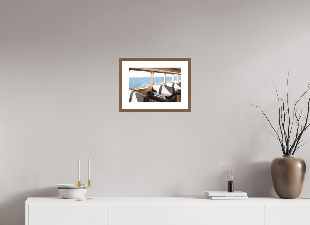 15 x 10″, Walnut - Matte WA State Ferry