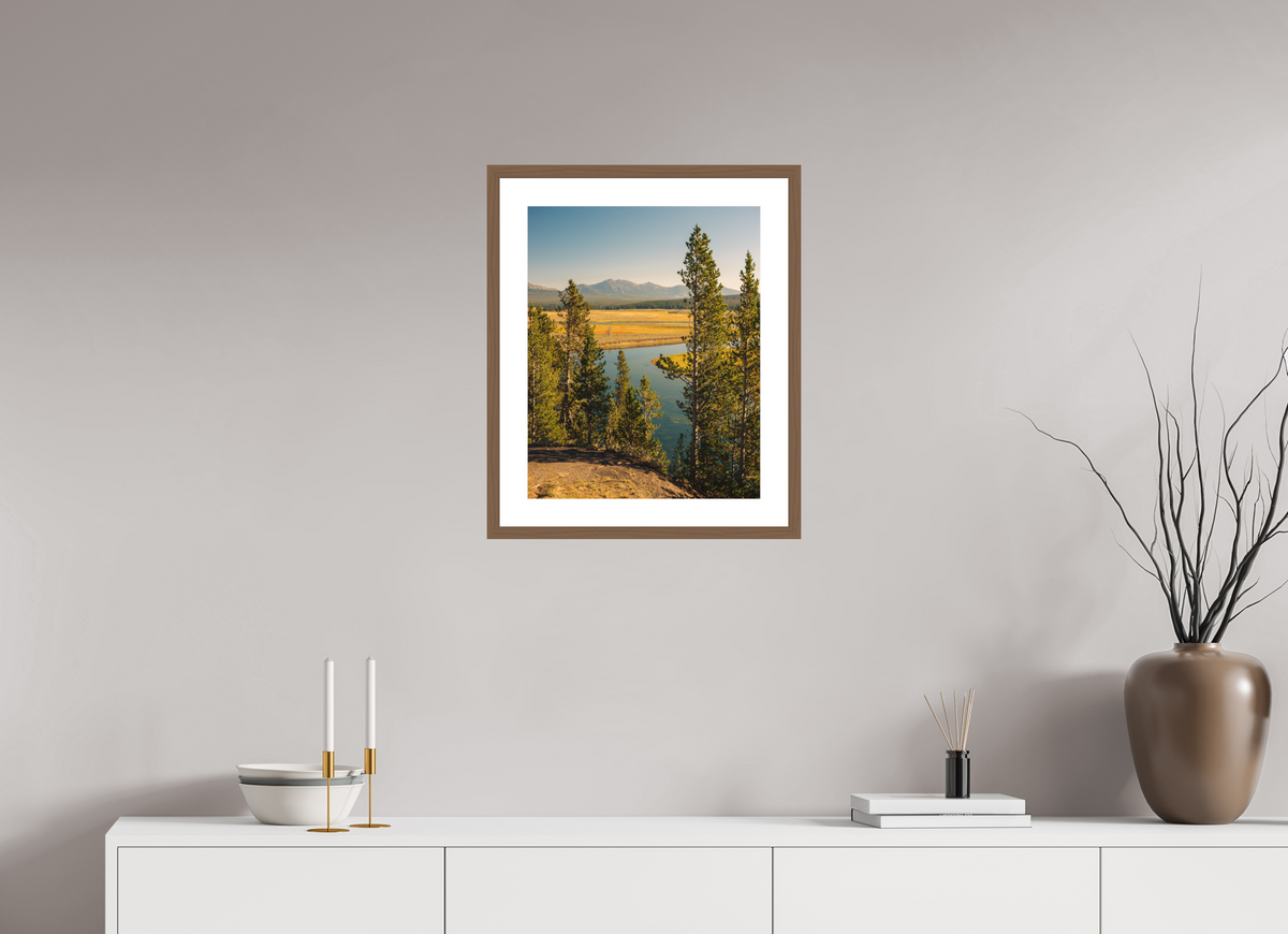 16 x 20″, Walnut - Matte Yellowstone River