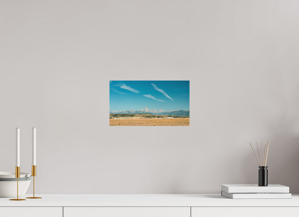 12 x 6.8″, No Frame - Matte Teton Valley