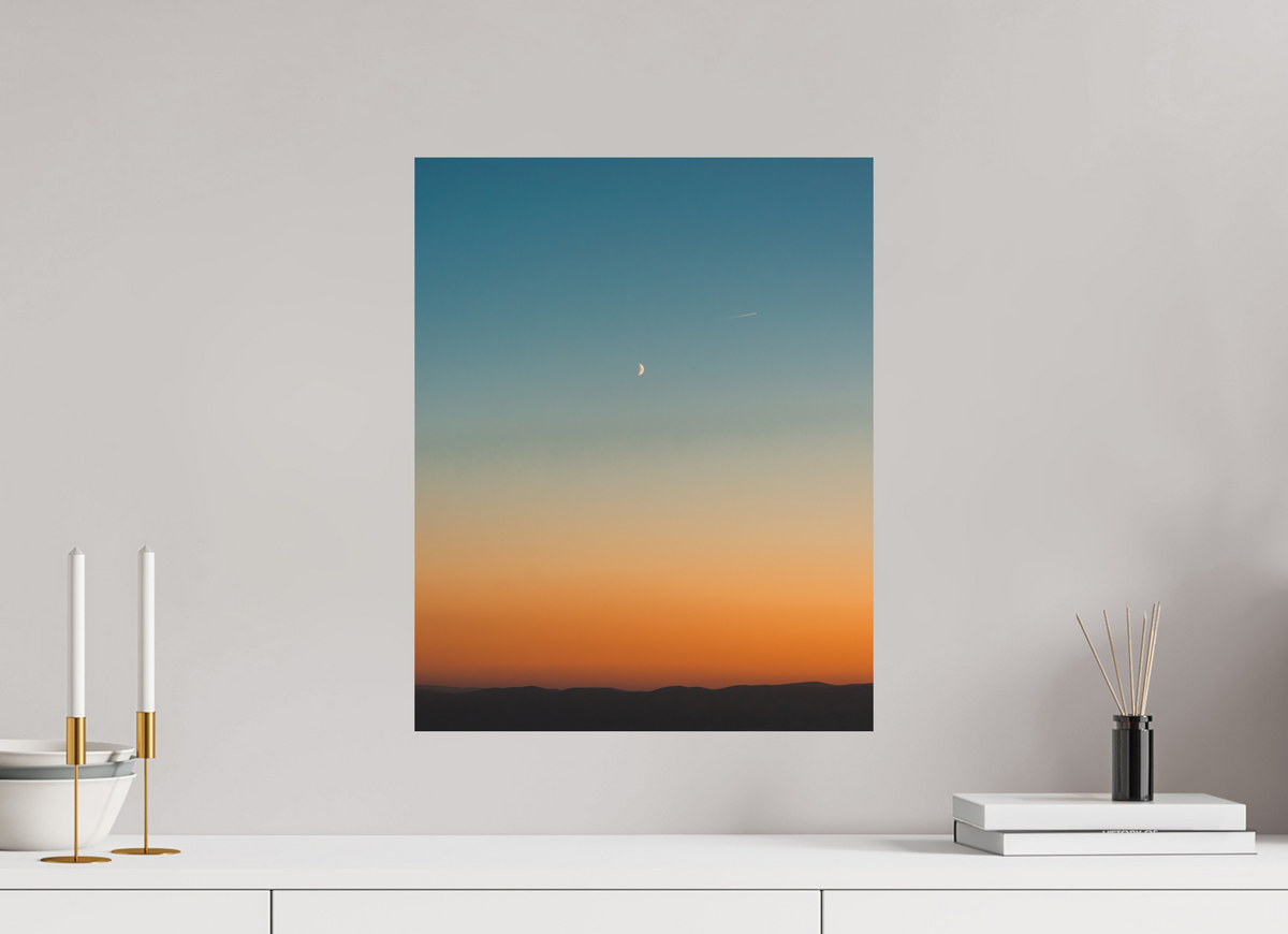 16 x 20″, No Frame - Matte Sunset in Mattawa, Washington
