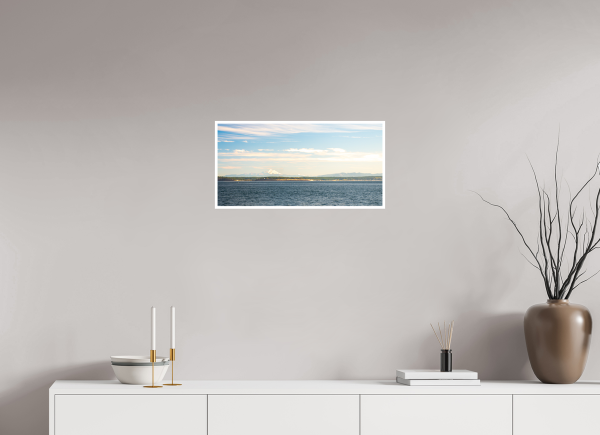 24 x 12″, No Frame - Matte - White Edge Mt Baker