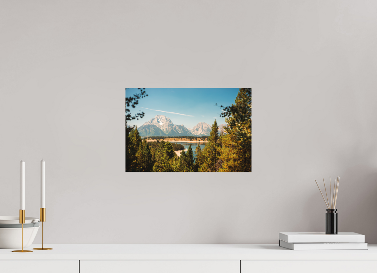 15 x 10″, No Frame - Matte The Grand Tetons from Signal Mountain