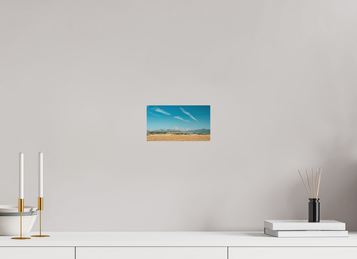 8 x 4.5″, No Frame - Matte Teton Valley
