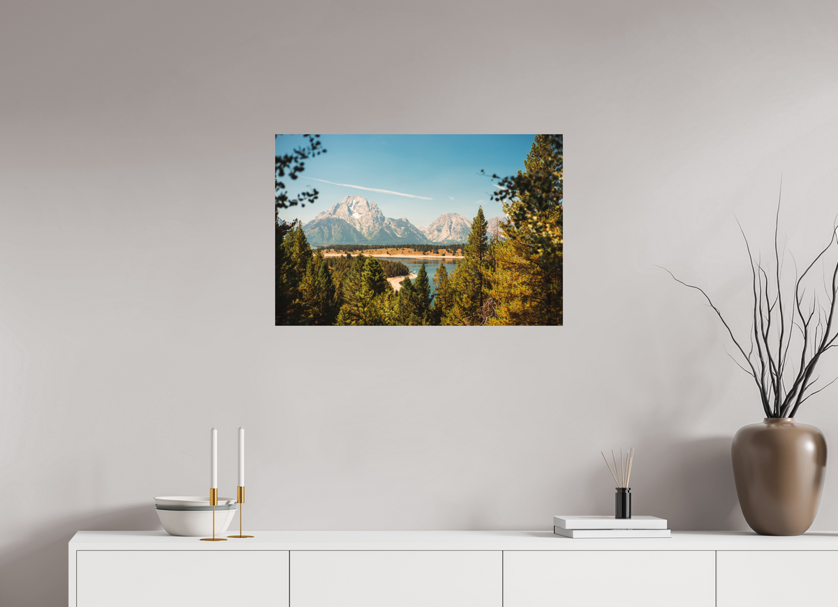 30 x 20″, No Frame - Matte The Grand Tetons from Signal Mountain