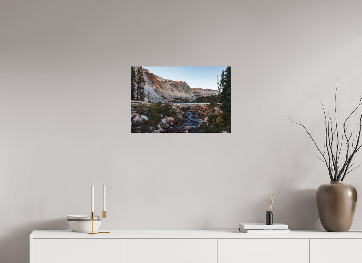 24 x 16″, No Frame - Matte Lake Marie, Snowy Range Mountains