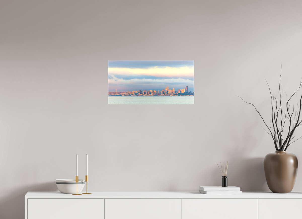 24 x 12″, Canvas Seattle At Sunset