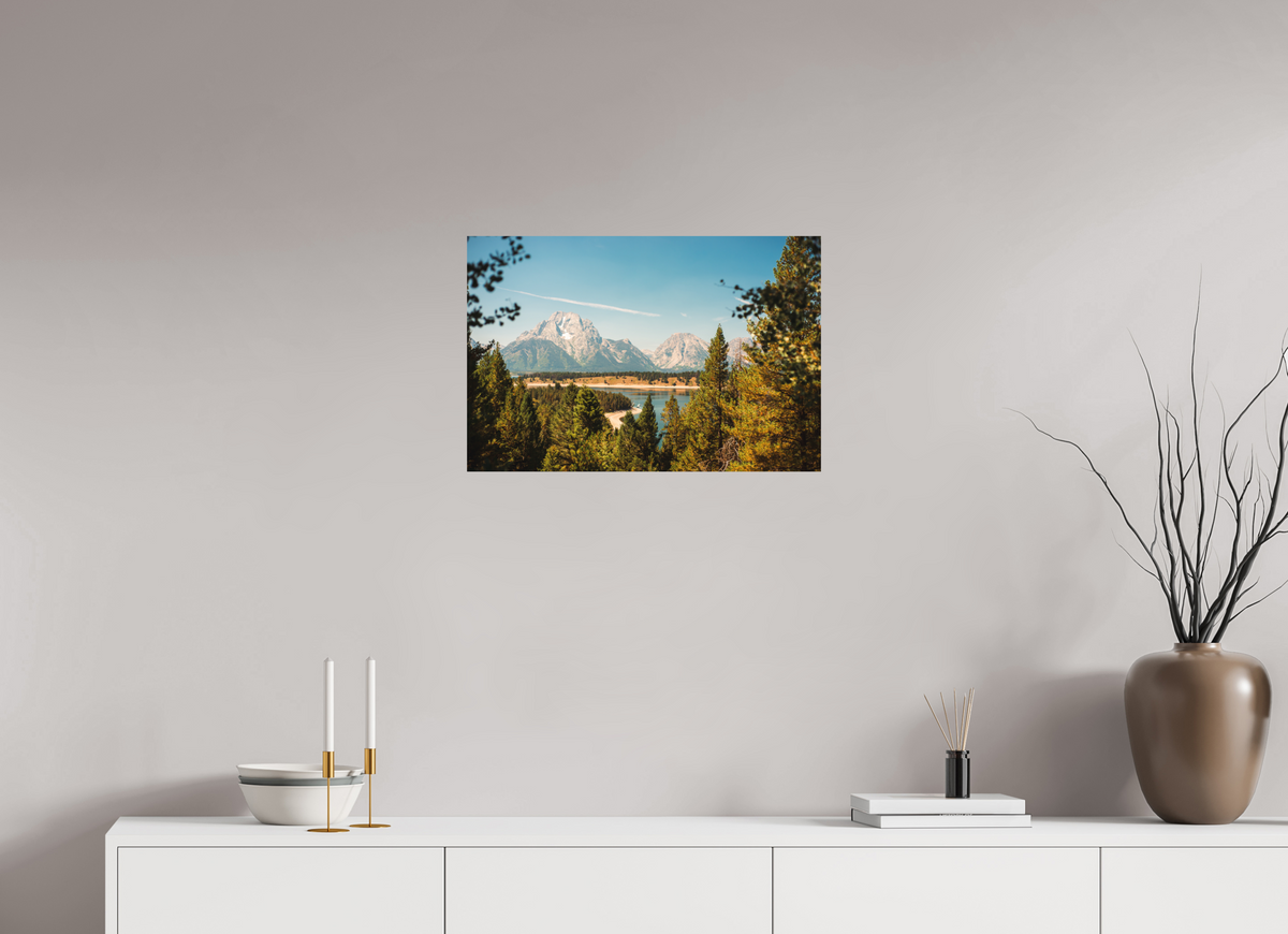 24 x 16″, No Frame - Matte The Grand Tetons from Signal Mountain