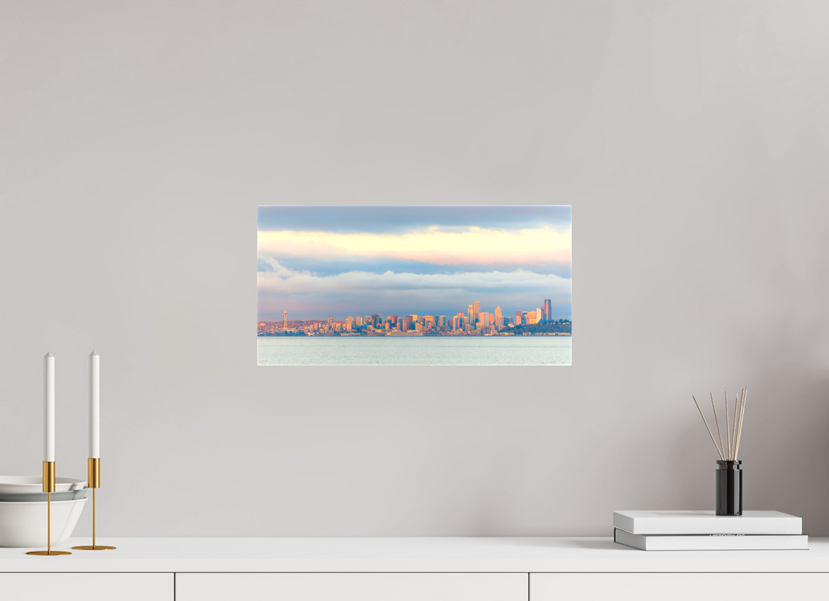 16 x 8″, Canvas Seattle At Sunset