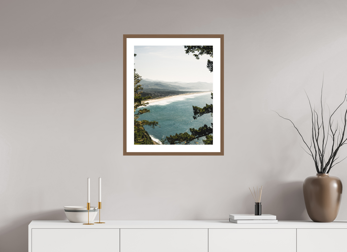 20 x 25″, Walnut - Matte The Oregon Coast