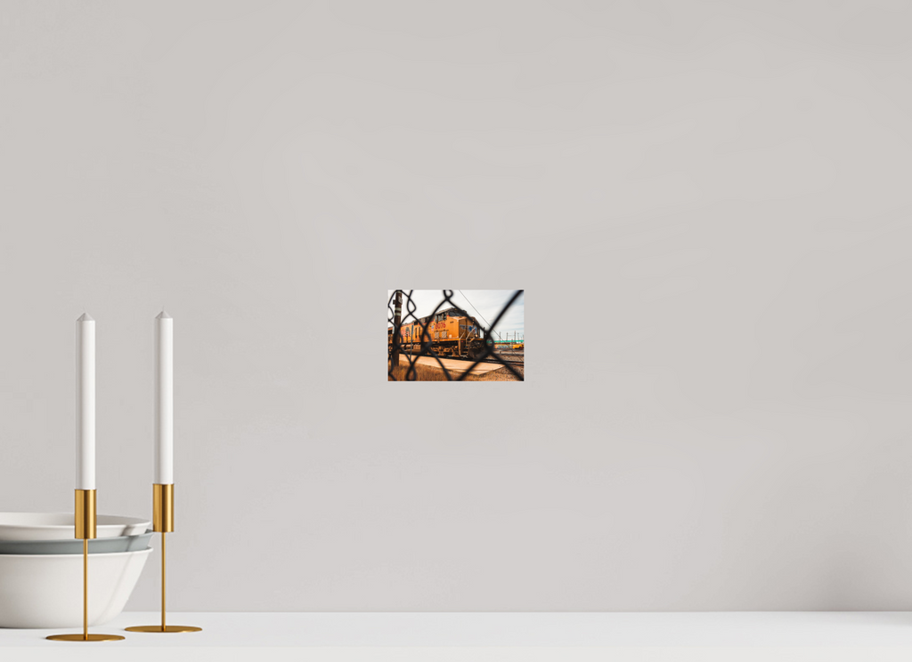 6 x 4″, No Frame - Matte Brown and Armor Yellow