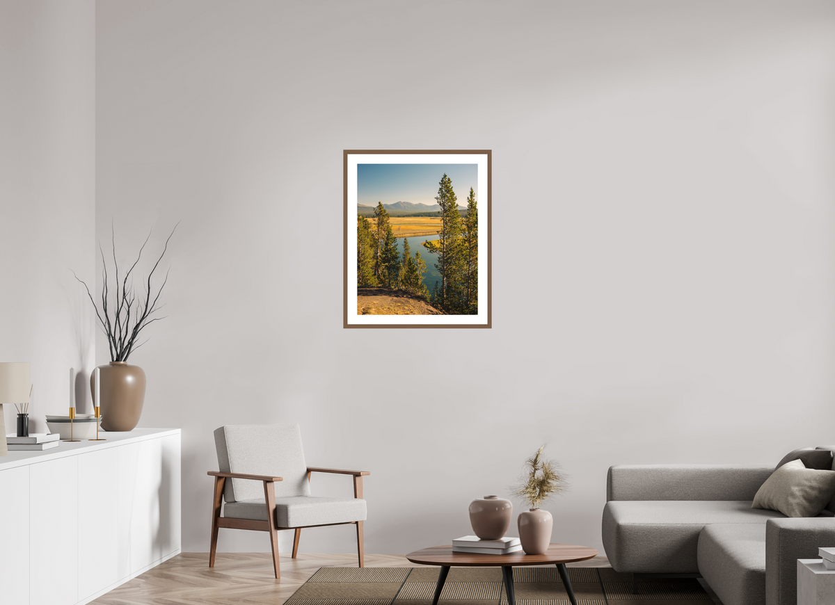 24 x 30″, Walnut - Matte Yellowstone River