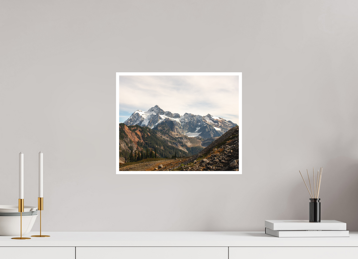 15 x 12″, No Frame - Matte - White Edge Fall Day at Artist Point
