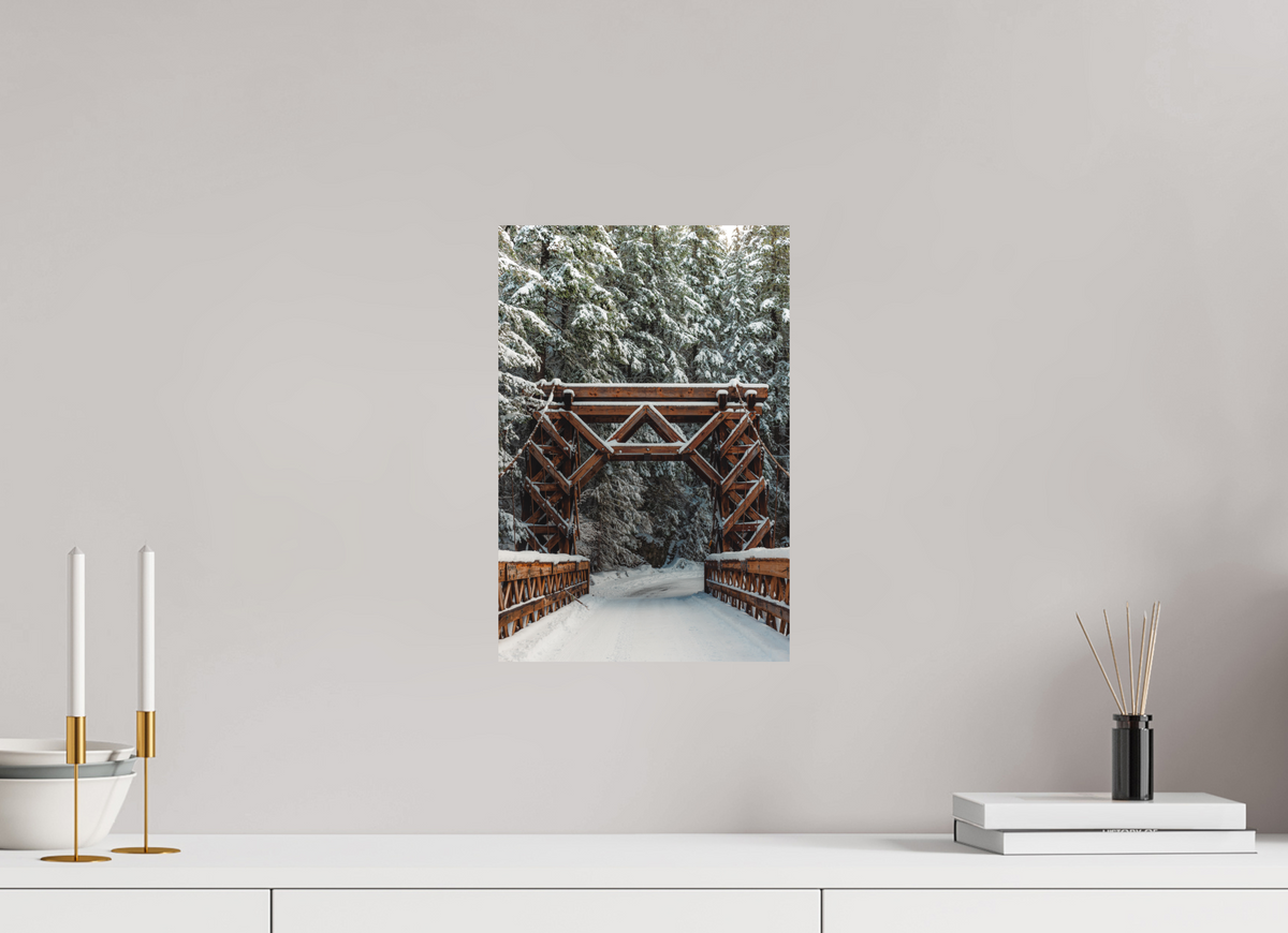 10 x 15″, Metal - Matte Winter at Rainier