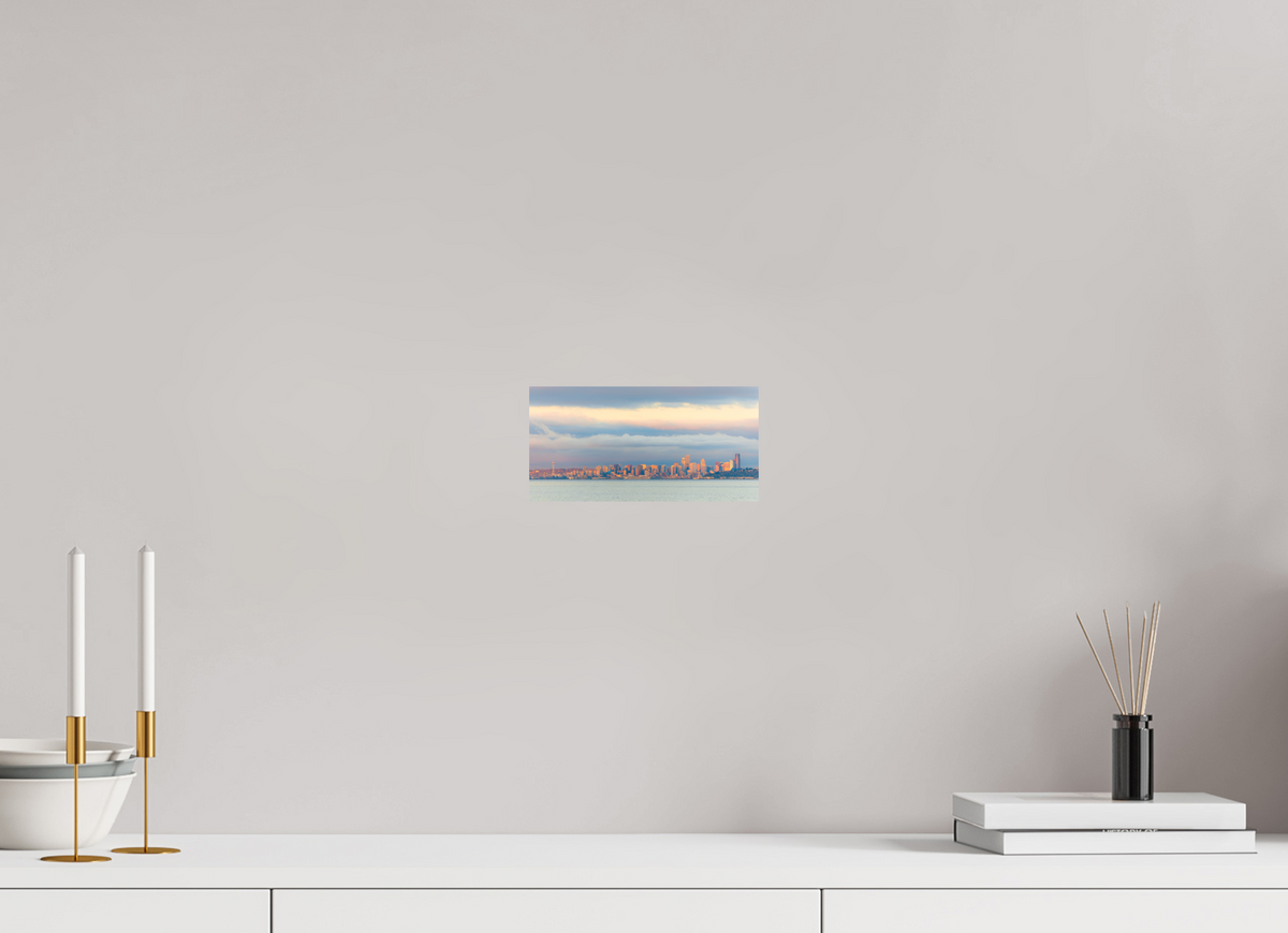 8 x 4″, No Frame - Matte Seattle At Sunset