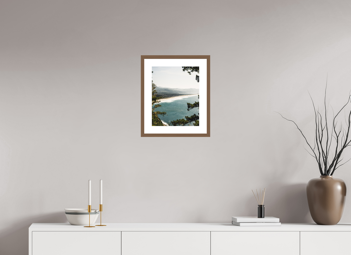 12 x 15″, Walnut - Matte The Oregon Coast