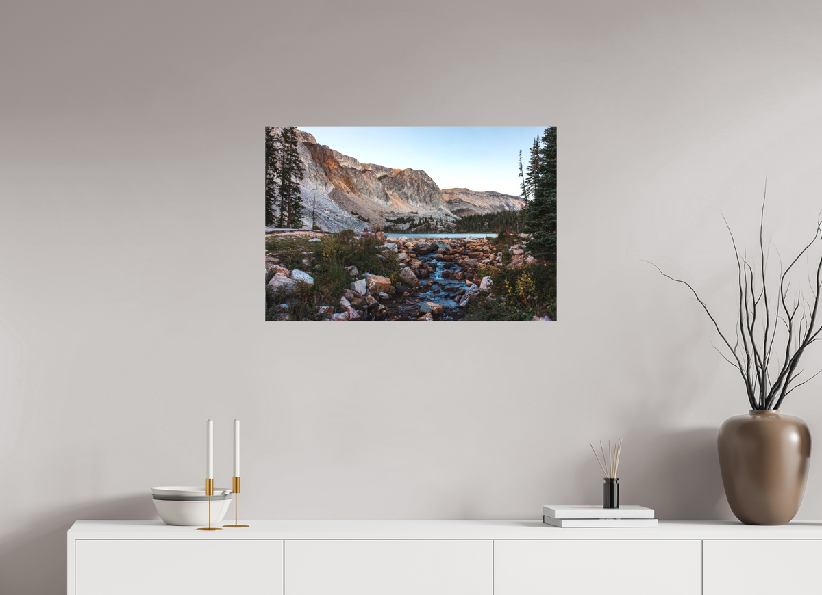 30 x 20″, Canvas Lake Marie, Snowy Range Mountains