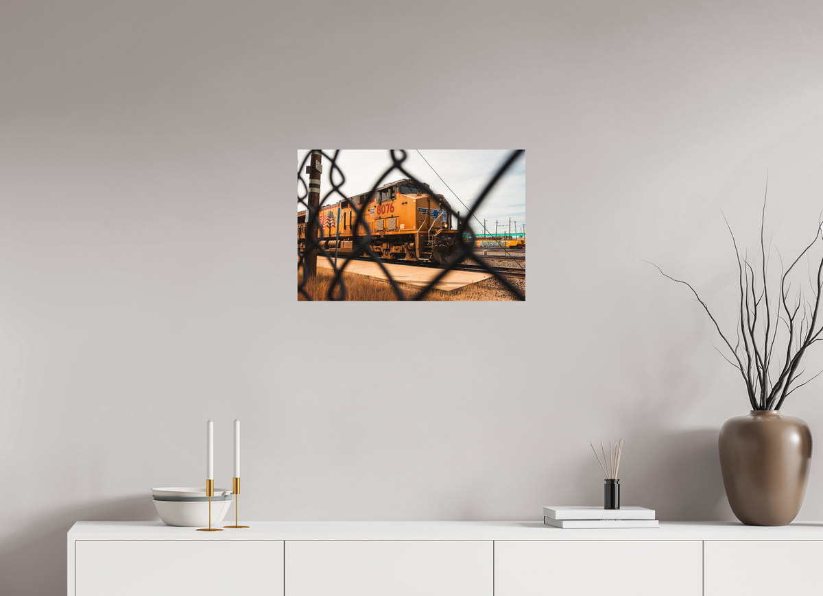24 x 16″, Metal - Matte Brown and Armor Yellow