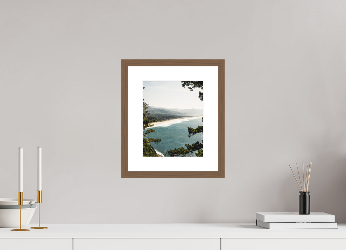 8 x 10″, Walnut - Matte The Oregon Coast