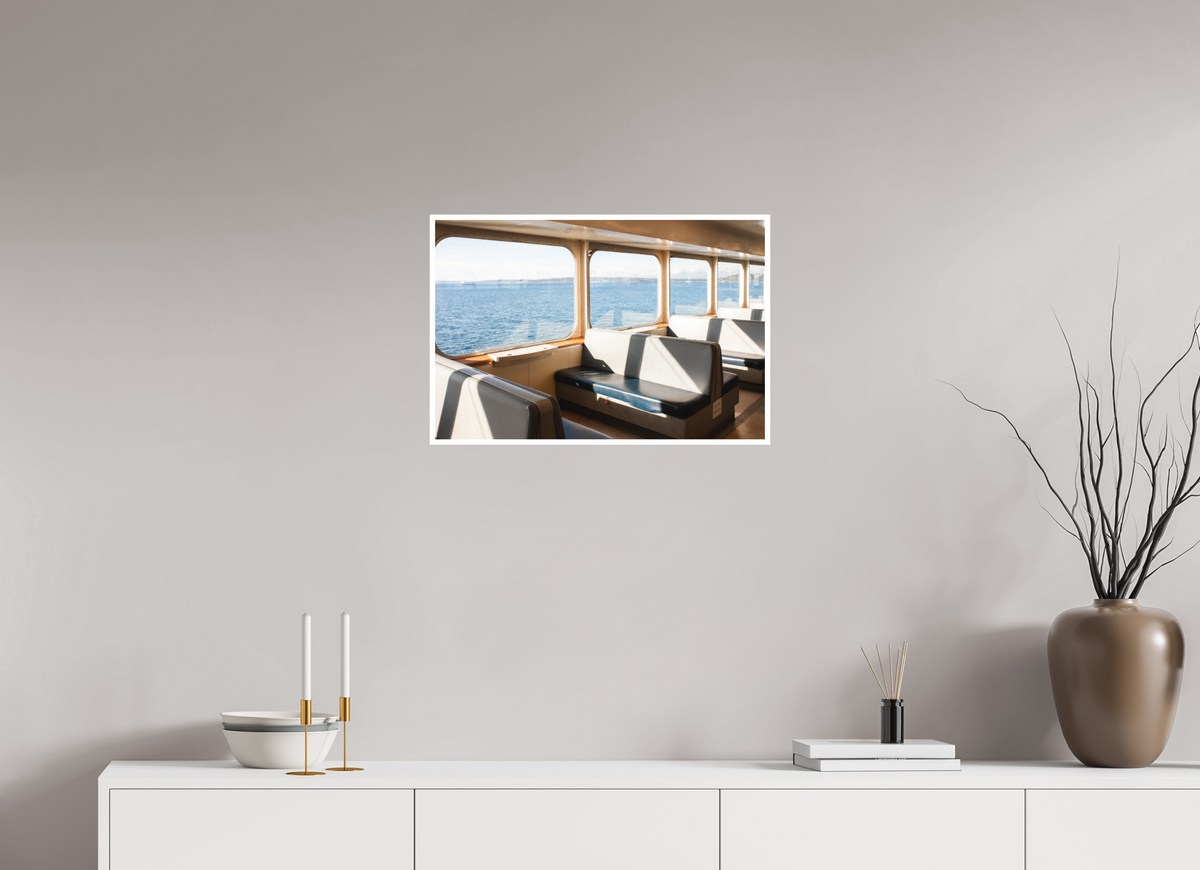 24 x 16″, No Frame - Matte - White Edge WA State Ferry