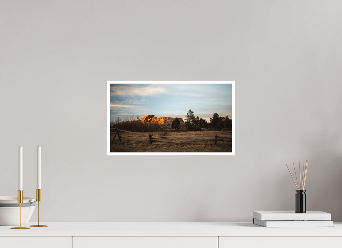 16 x 9″, No Frame - Matte - White Edge Vedauwoo Camp